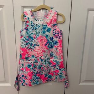 Lily Pulitzer Floral Sleeveless Dress in Pink and Blue